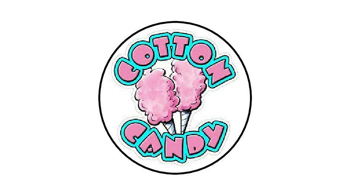 48 Pink Cotton Candy Stickers - Fun Envelope Seals