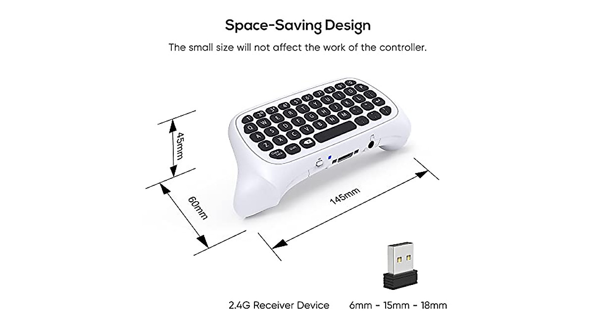MENEEA Game Chatpad for Xbox Controllers - Type Easily