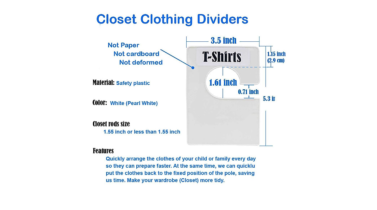 Organize Your Closet with TraGoods Clothing Rack Dividers