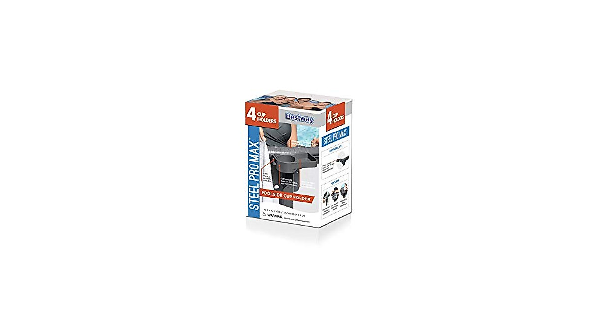 Bestway Steel Pro MAX Poolside Cup Holder Set – Convenient & Durable
