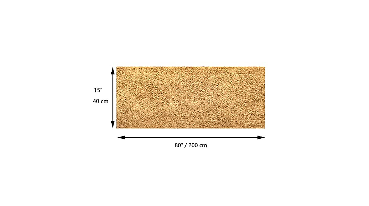 Potting Mat SUNYAY 16x80 Inch Natural Coco Liner Roll Coconut Coir Liner Sheets Coco Mat For Planter Window Box Flower Basket Garden Decoration Animal Pet Pad Window Box Liners