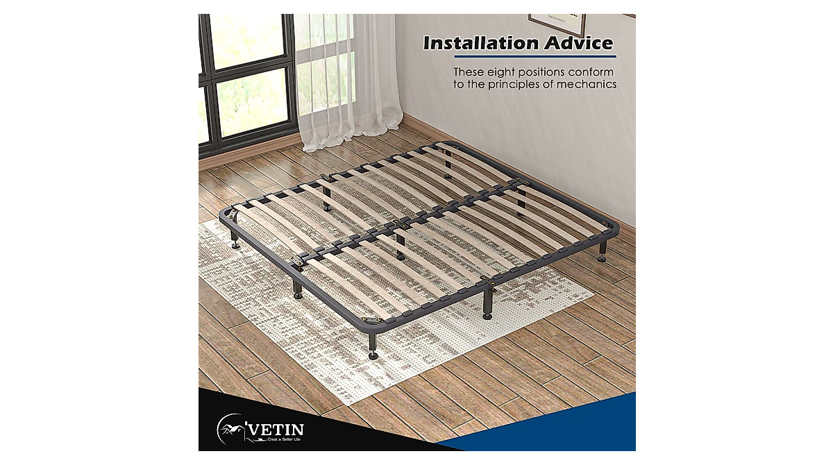 VETIN 4PCS Adjustable Bed Support Legs | Heavy Duty Steel Frame Support