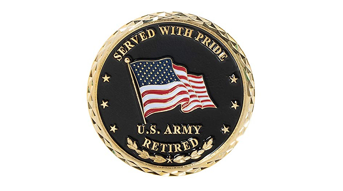 United States Army Retired Challenge Coin - Serve with Pride