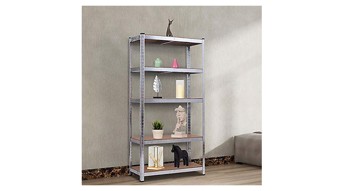 Giantex 5-Tier Adjustable Shelving Rack for Heavy-Duty Storage