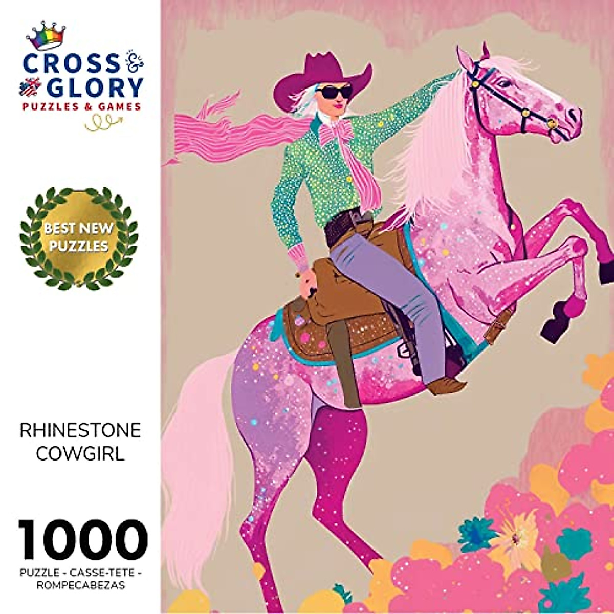 Rhinestone Cowgirl 1000-Piece Puzzle - Fun for Adults