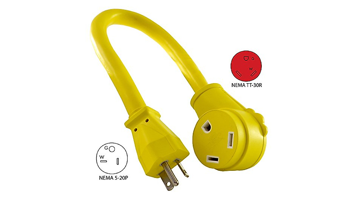 Conntek RV Generator Adapter: 20 Amp to 30 Amp