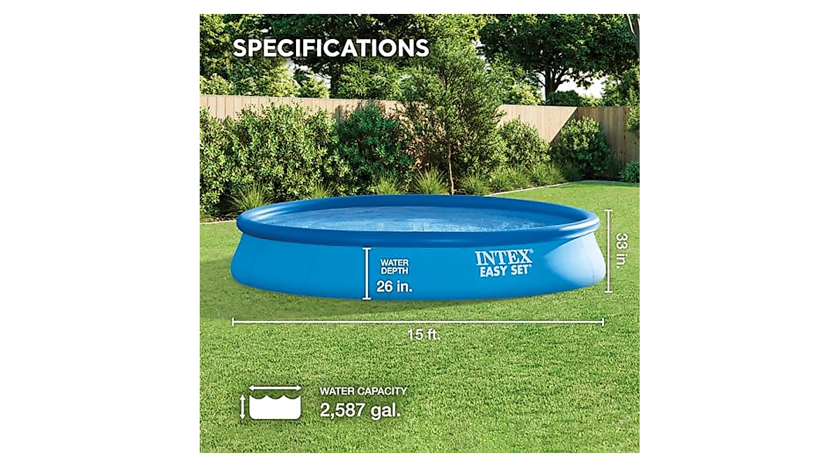 Intex 15ft Easy Set Inflatable Above Ground Pool