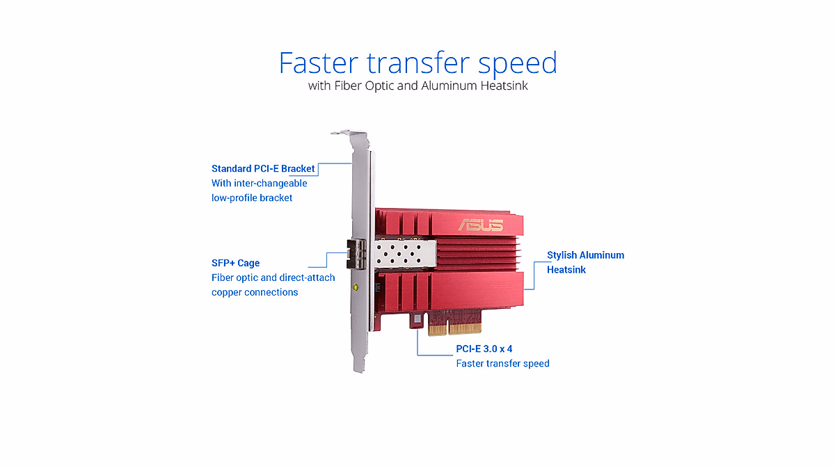 Asus 10Gbps PCIe Network Adapter for Fast Connectivity