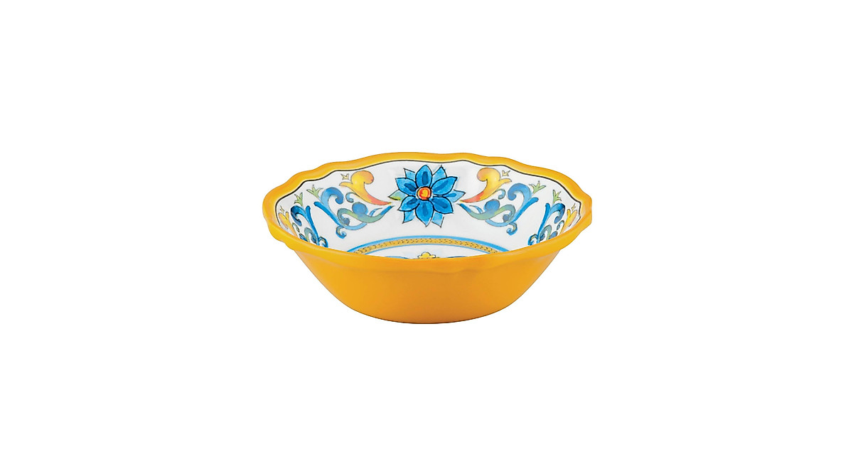 UPware 12-Piece Melamine Dinnerware Set Chianti - Space-Saving & Durable
