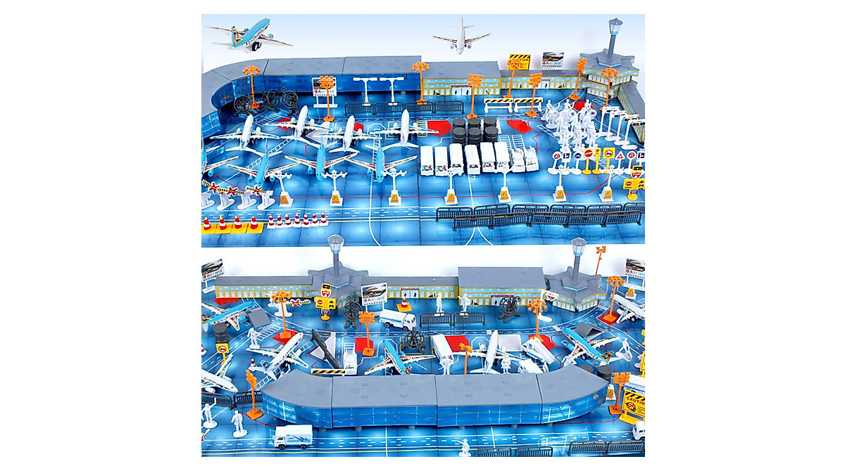 International Airport Toy Set - 200 Piece Playset