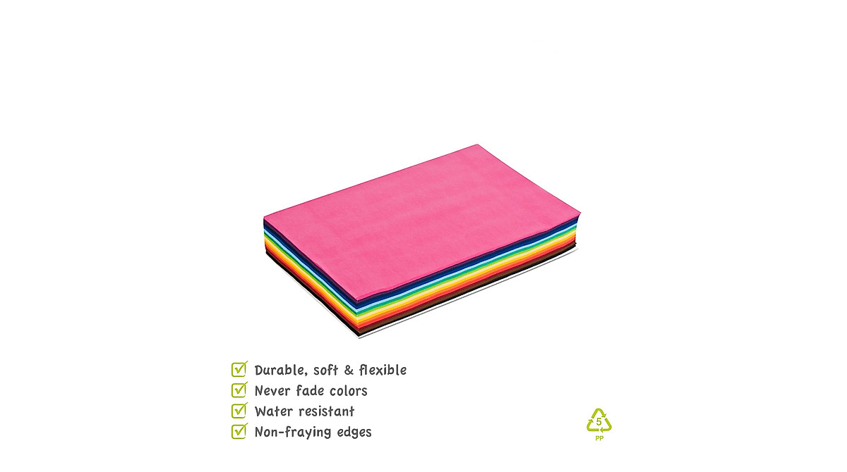 Smart-Fab Weatherproof Fabric Sheets - 270 Assorted Colors for Indoor ...