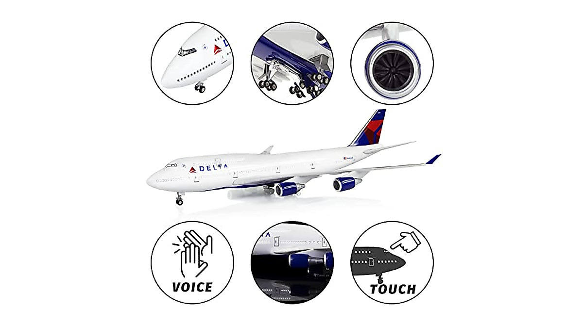 Shop the Delta Boeing 747 Diecast Model with LED Lights