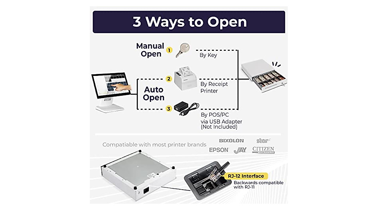 Durable POS Cash Register Drawer | Volcora