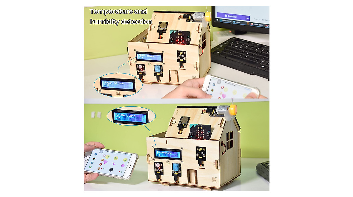 KEYESTUDIO Microbit Smart Home Kit - Fun Learning for Kids