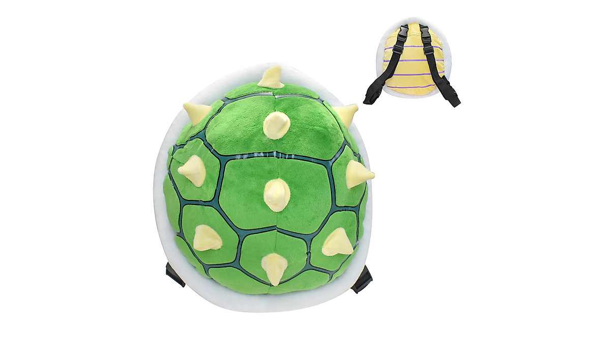 Bowser Shell Backpack: Green Spiked Cosplay Daypack & Gift