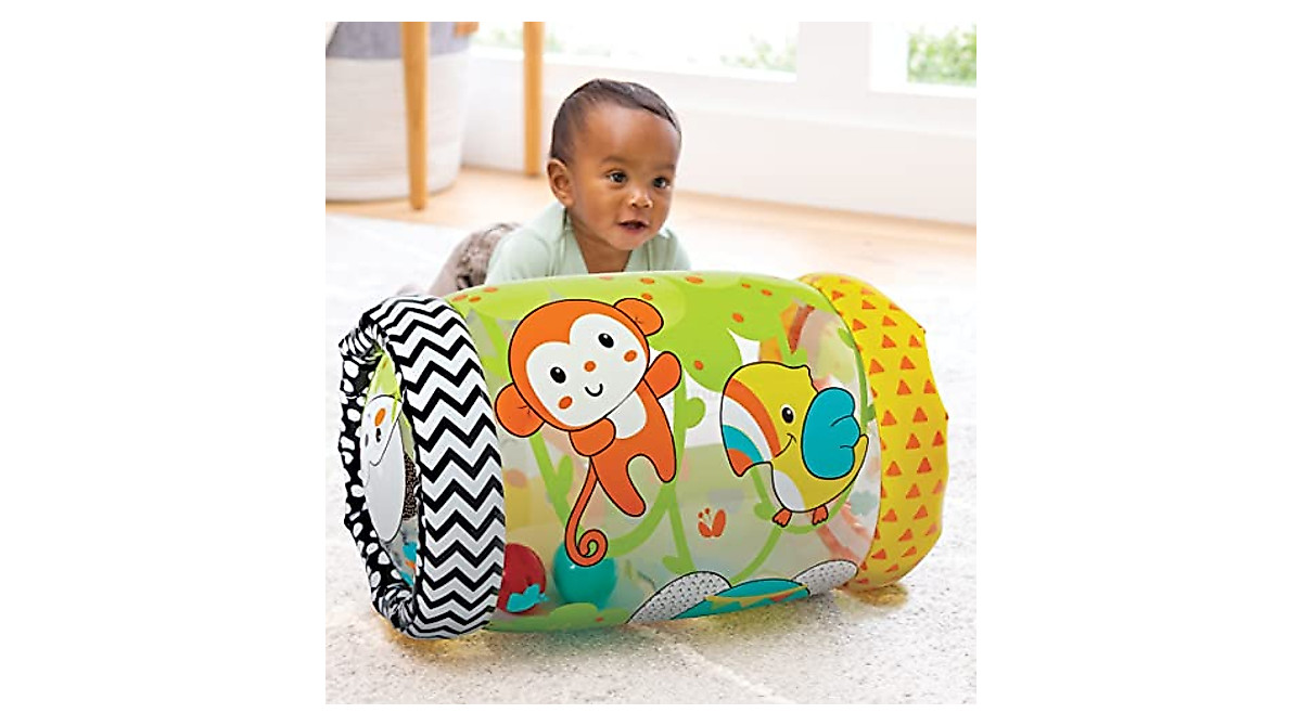Infantino Jungle Peek & Roll Toy for Gross Motor Skills