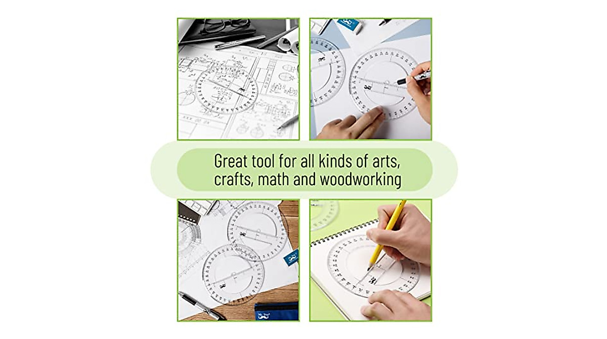 Mr. Pen Protractor Set - 2 Pack for Precise Measurements