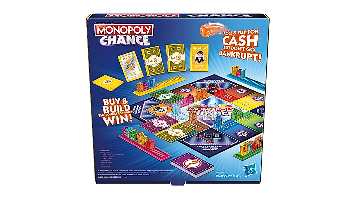 Monopoly Chance Board Game - Fast-Paced Fun for All