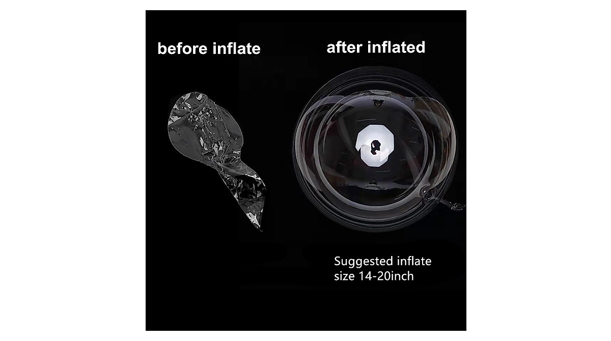 Clear Balloons for Stuffing - 15 Pack Wide Neck Fillable Balloons