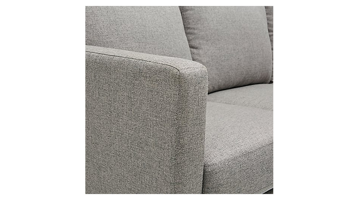 Rivet Revolve Upholstered Sofa with Reversible Chaise | Modern & Durable