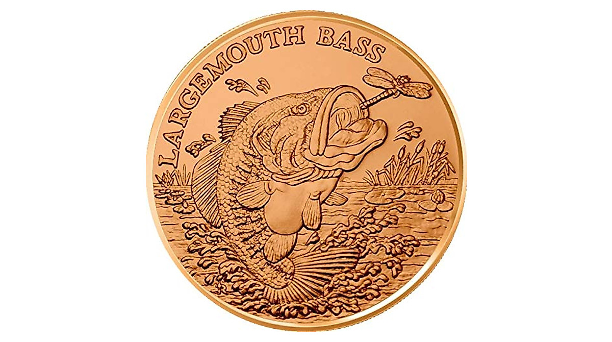 Jig Pro Shop Largemouth Bass Copper Coin - Limited Edition