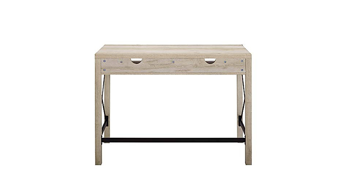 Walker Edison Callum Farmhouse Metal X Desk - Spacious & Durable