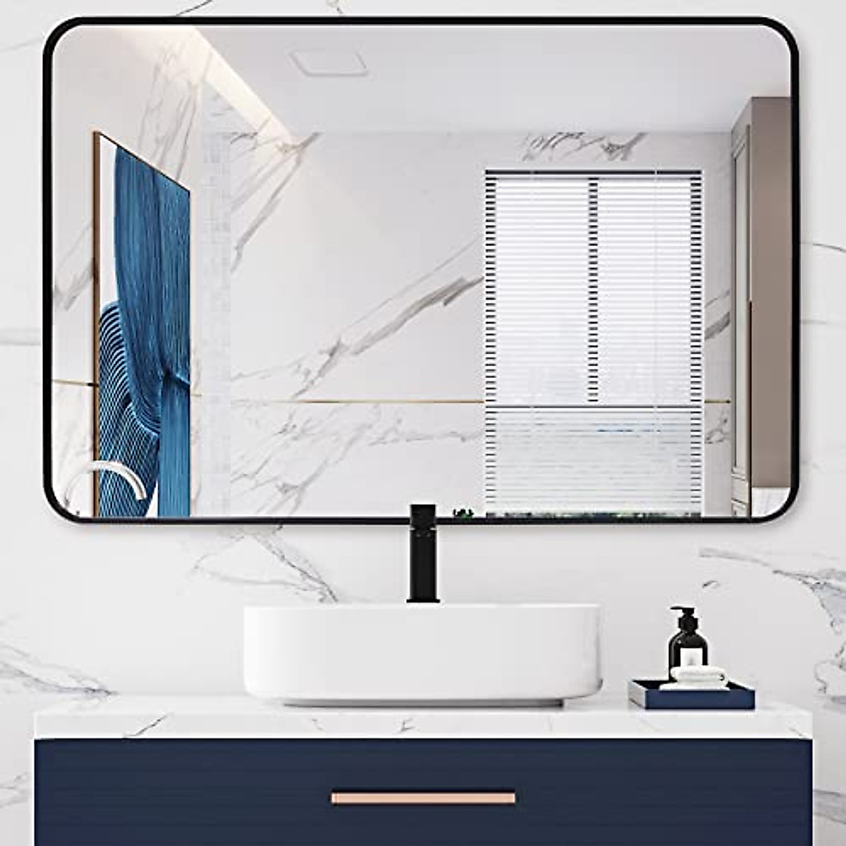 ARTWIND 40x30 Inch Wall Mirror - Modern Bathroom & Vanity Decor