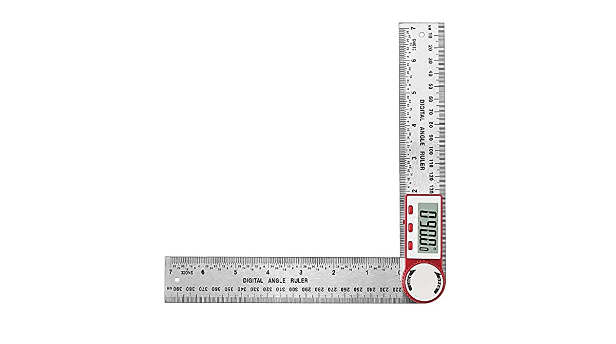 CAMWAY Digital Angle Ruler Protractor 8 Inch - Precise Stainless Steel Tool