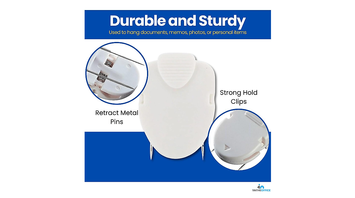 1InTheOffice Cubicle Clips - Smart Office Organization