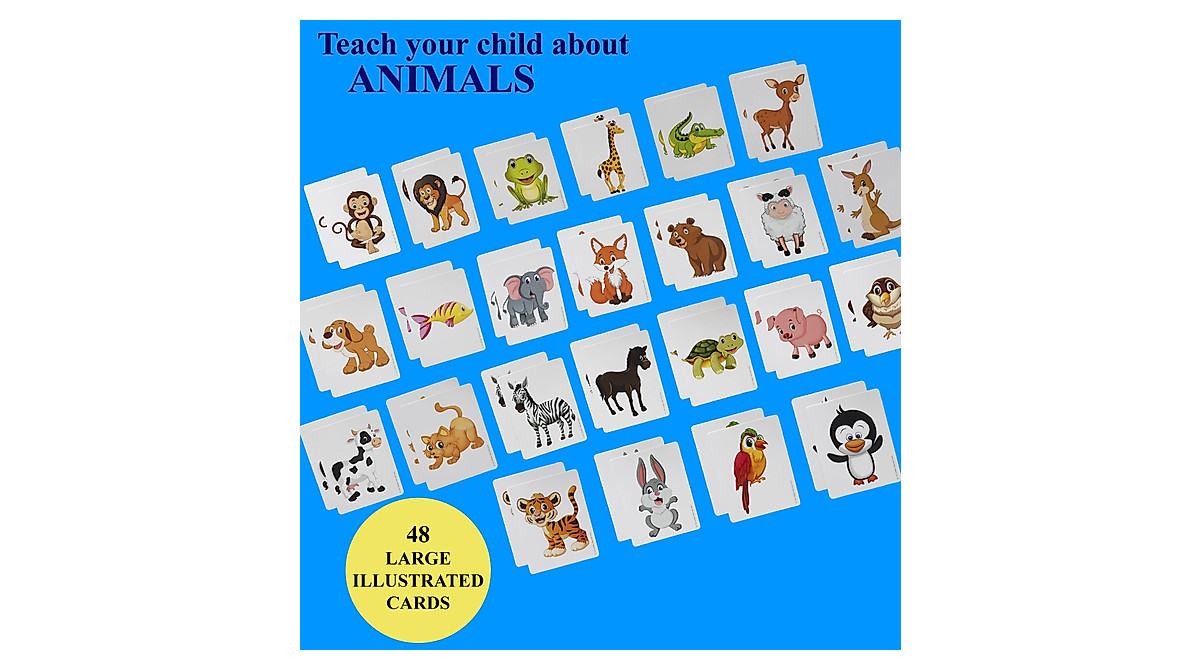 SPARK INNOVATIONS Animal Memory Game: Kids 5-in-1 Matching Fun