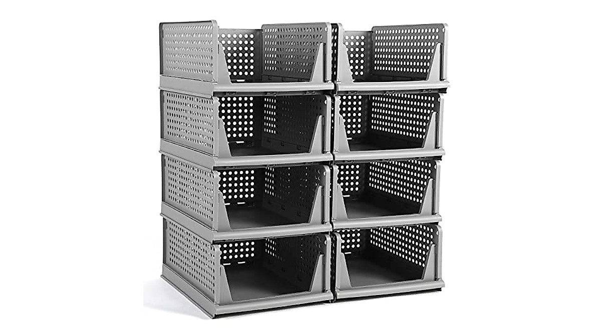 8 Pcs Stackable Storage Drawers - Organize Your Space