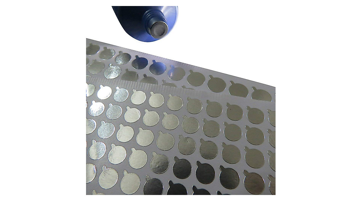 15MM Silver Aluminum Foil Sealing Stickers - Easy Use