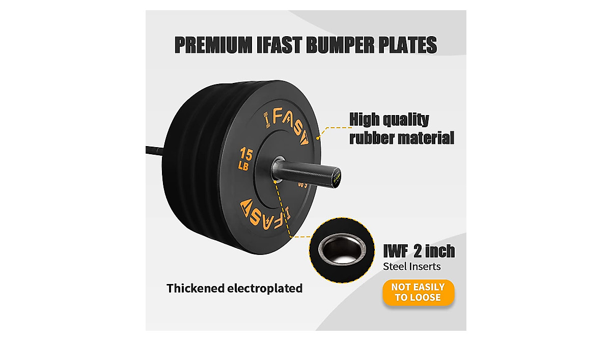 IFAST 370LB Olympic Weight Set - Perfect for Home Gym