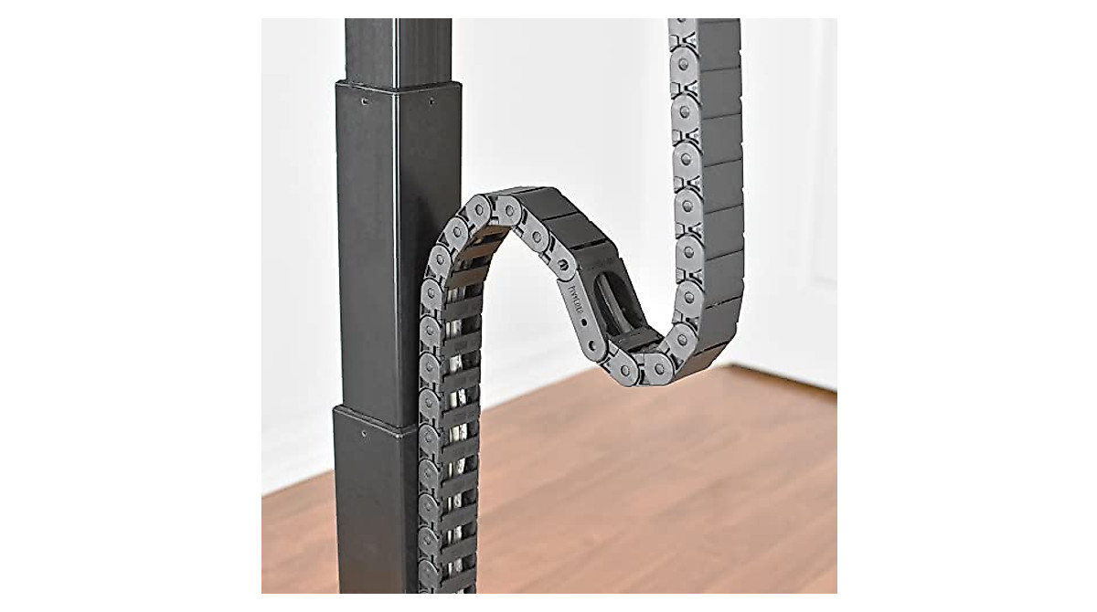 PivyCord-V Flex Chain Raceway for Sit-Stand Desks | Cable Management