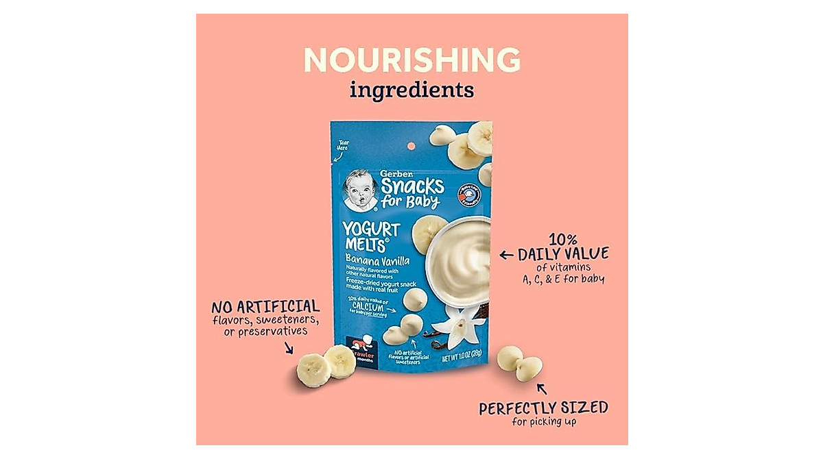 Gerber Graduates Yogurt Melts - Healthy Toddler Snack