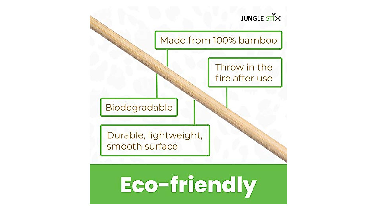 Jungle Stix 36-Inch Eco-Friendly Roasting Sticks for Camping & Grilling