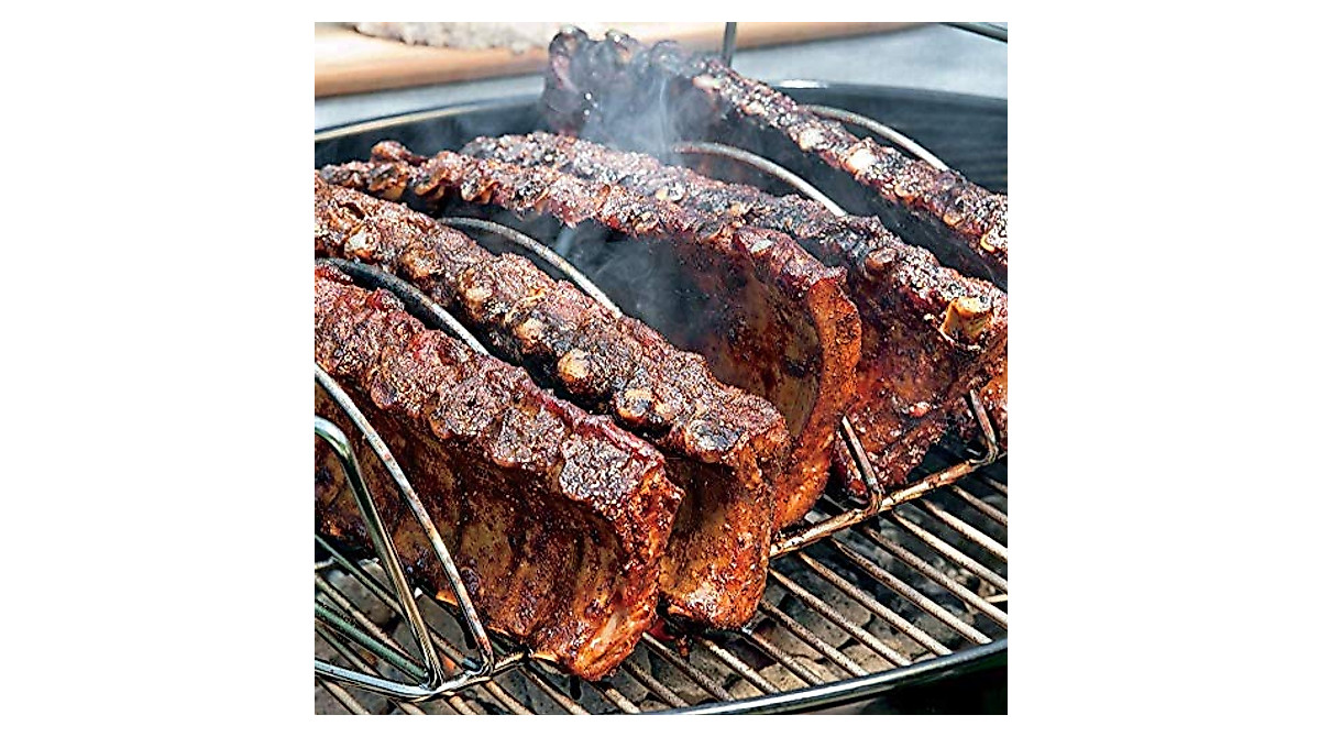 Duke Grills Omaha Rib Rack – Perfect for Ribs, Chicken & More