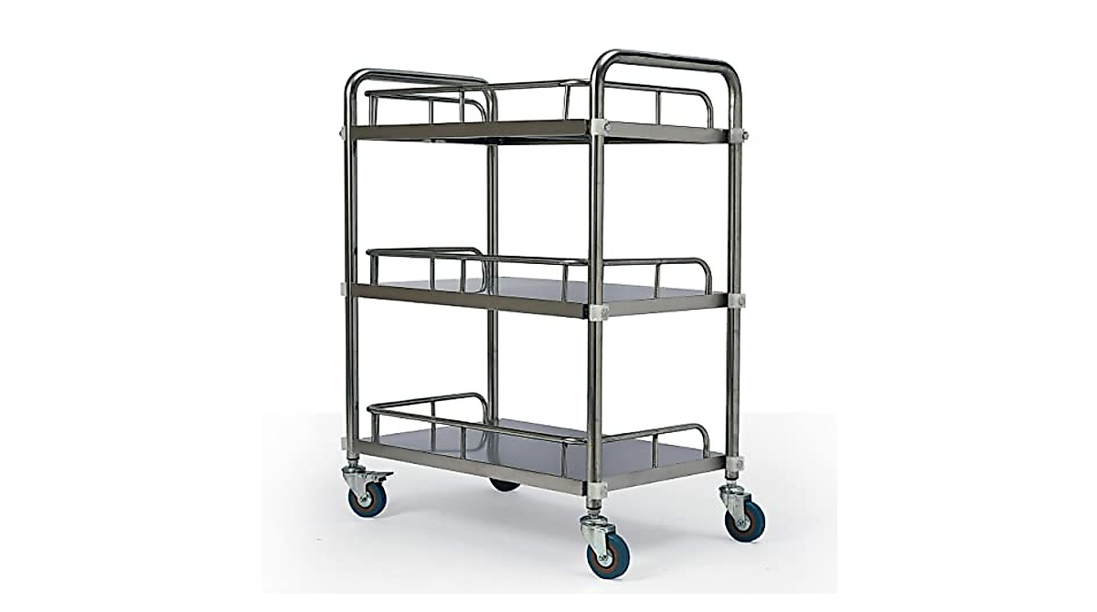 DNYSYSJ 3-Layer Utility Cart for Labs & Clinics
