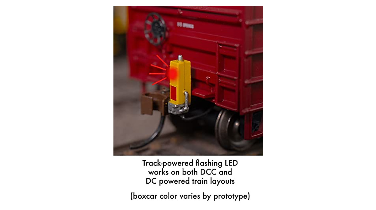 Bachmann 50' HO Box Car with Flashing End Device