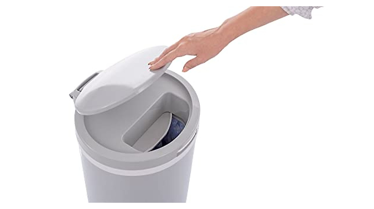 Bubula Steel Diaper Pail with Odor Control & Hands-Free Operation
