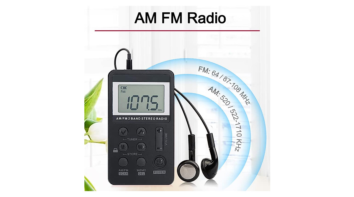 Portable Pocket Radio TBESTOACC FM/AM with Rechargeable Battery