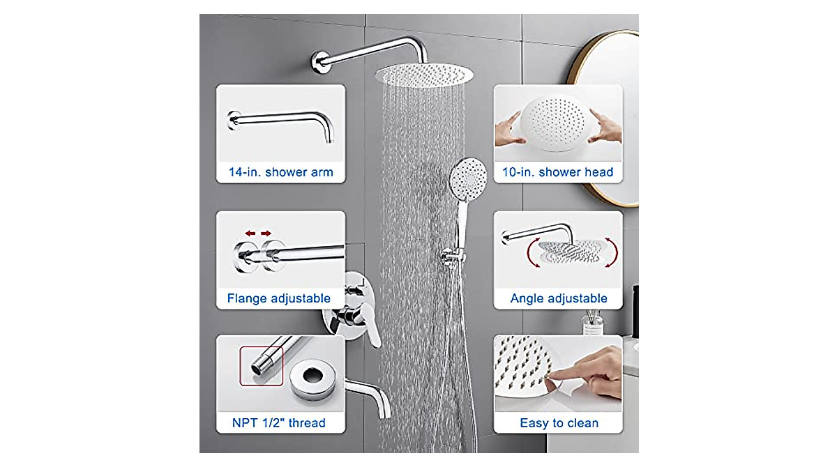 ROVOGO Tub and Shower Faucet Set - Complete System