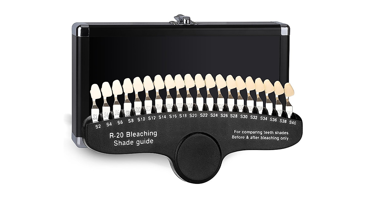 3D Dental Shade Guide R-20 for Whitening Comparison
