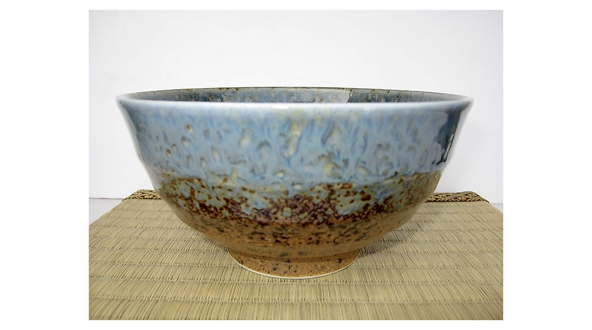 Japanese Seien Large Rice Bowl 6.7 Inches - Authentic Mino Ware