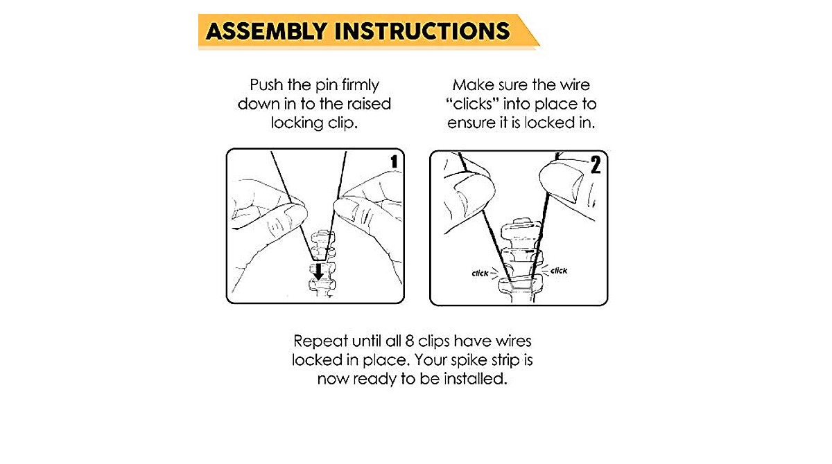 Defender Pro Wide Stainless Steel Bird Spike Kit