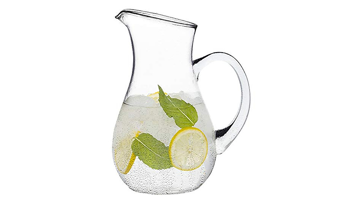 Elegant Glass Water Pitcher for Water, Juice & Cocktails