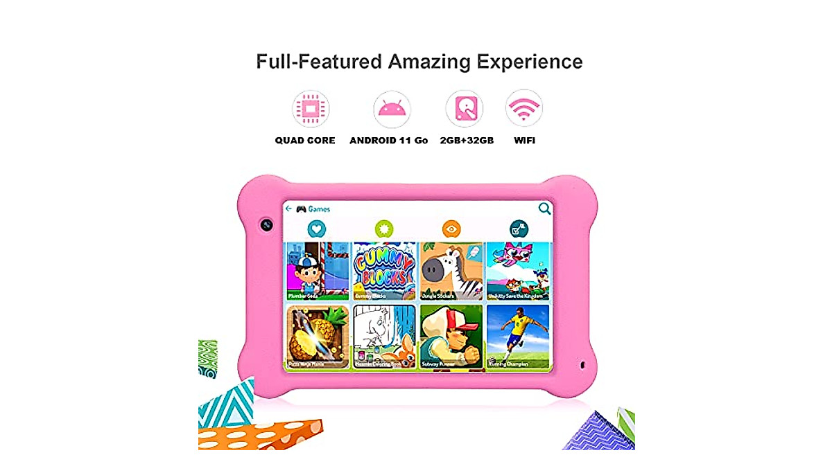 Kids 7-Inch Android Tablet with Parental Controls and HD Display