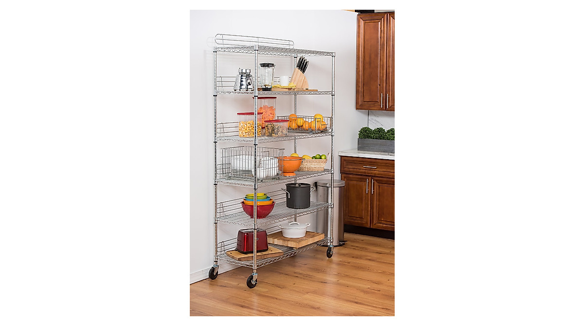 TRINITY 6-Tier Adjustable Wire Shelving for Kitchen & Garage