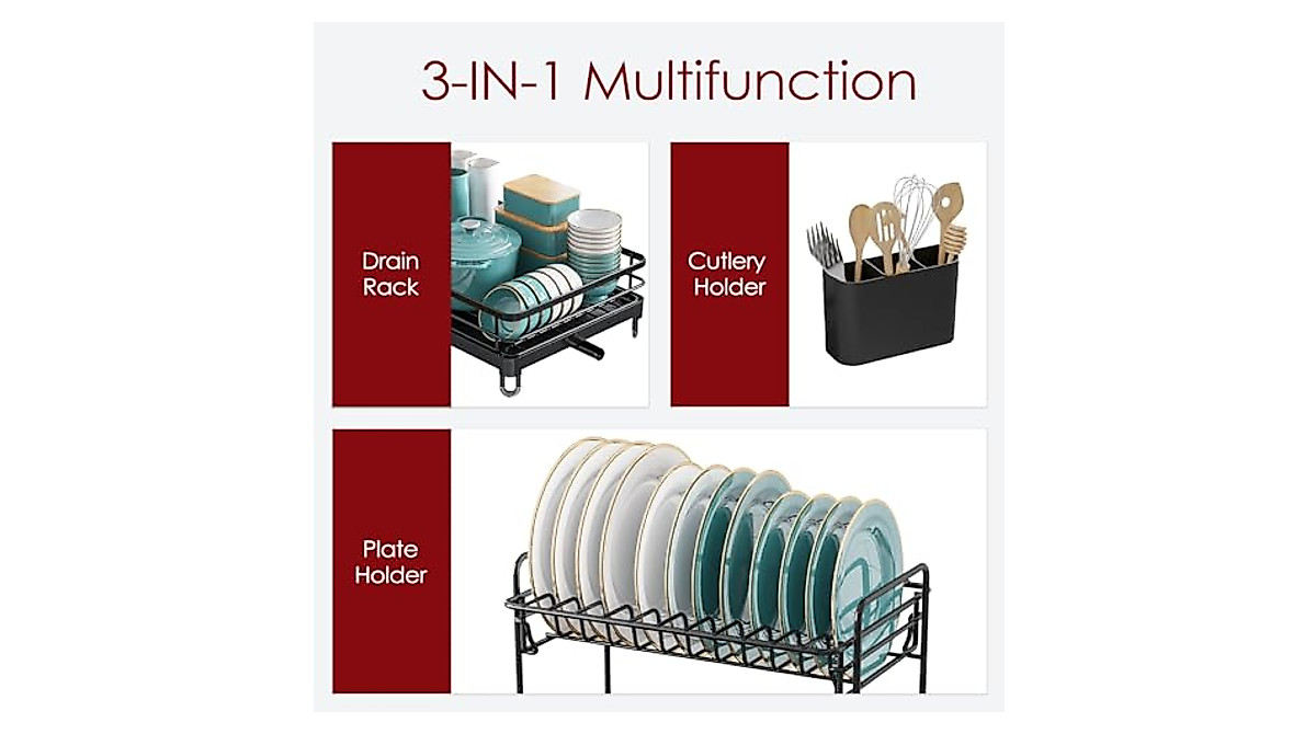 Sakugi X-Large 2-Tier Stainless Steel Dish Rack