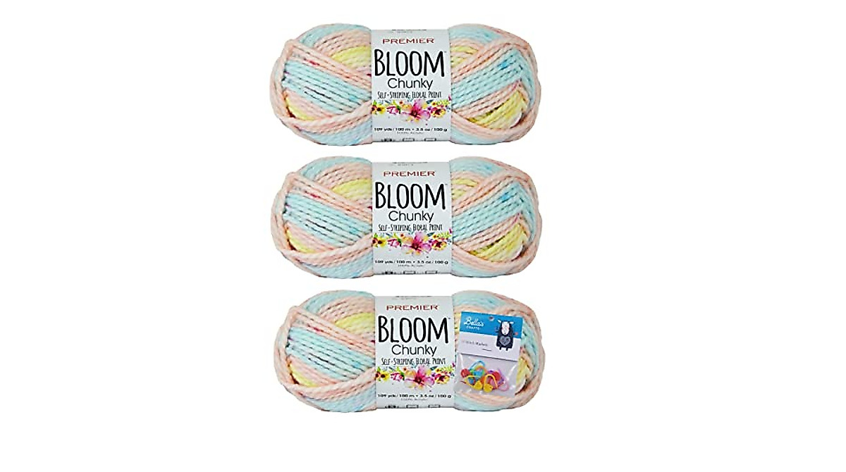 Premier Yarns Bloom Chunky Bundle - Soft Self-Patterning Bulky Yarn